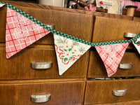 Image 3 of Vintage Christmas Hankies Bunting II