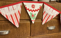 Image 3 of Vintage Christmas Hankies Bunting III