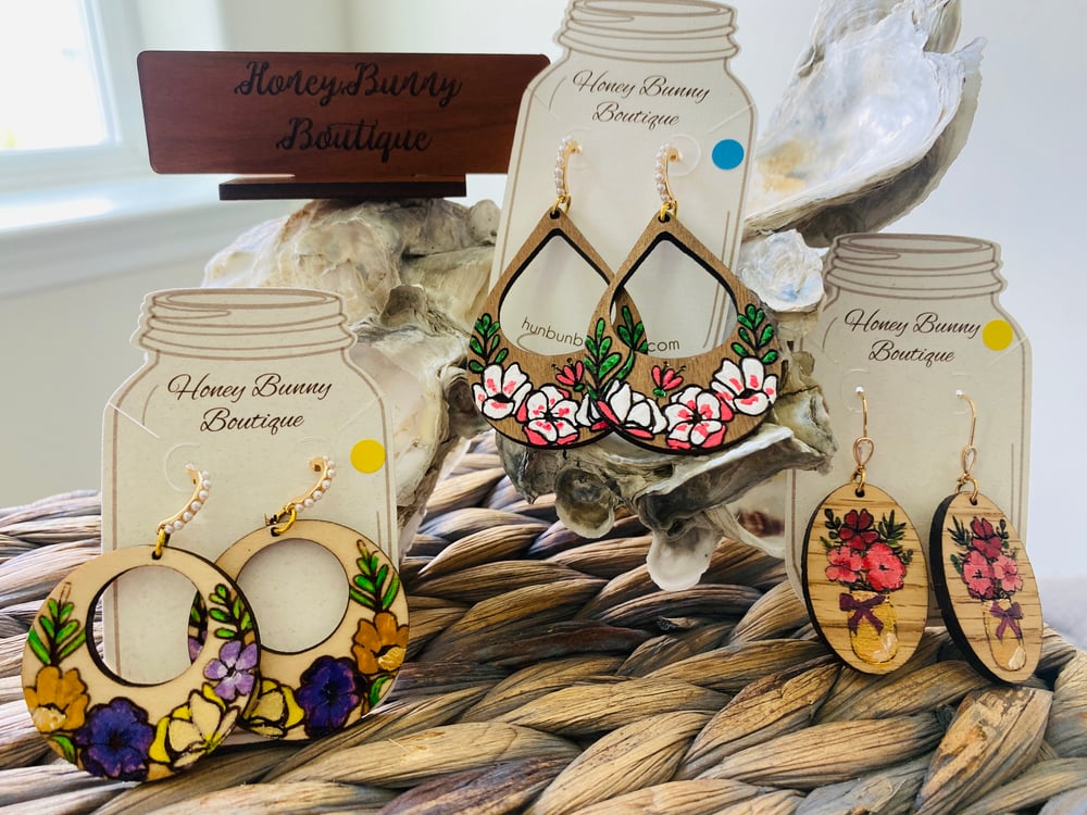 Image of Fanciful Floral Dangles