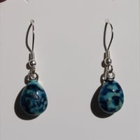 Image 1 of Blue Confetti Teardrop Earrings