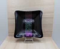 Image 2 of Black and Iridescent Stripe Dish