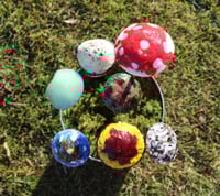 Image 2 of Garden Mushroom Stake (glow-in-the-dark)