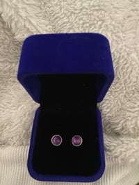 Purple earrings 