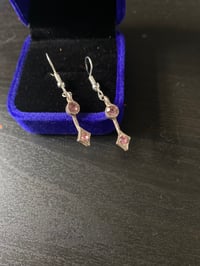 Image 1 of Elegant pink earrings 