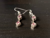 Image 2 of Elegant pink earrings 