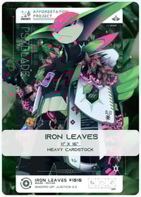 IRON LEAVES 11" X 16" ART PRINT