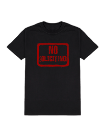 Image 1 of No Soliciting T-Shirt - Black