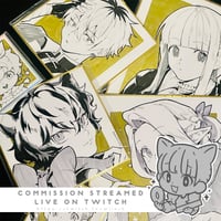 Image 1 of (STREAM ON TWITCH) Shikishi Commission