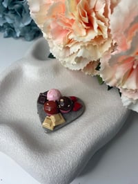 Image 5 of Food platter refrigerator magnets set of 3; cheese platter magnets, muffin dessert platter magnet
