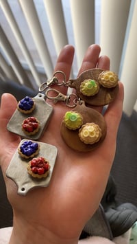Image 4 of Fruit tart and pie platters keychains and magnets