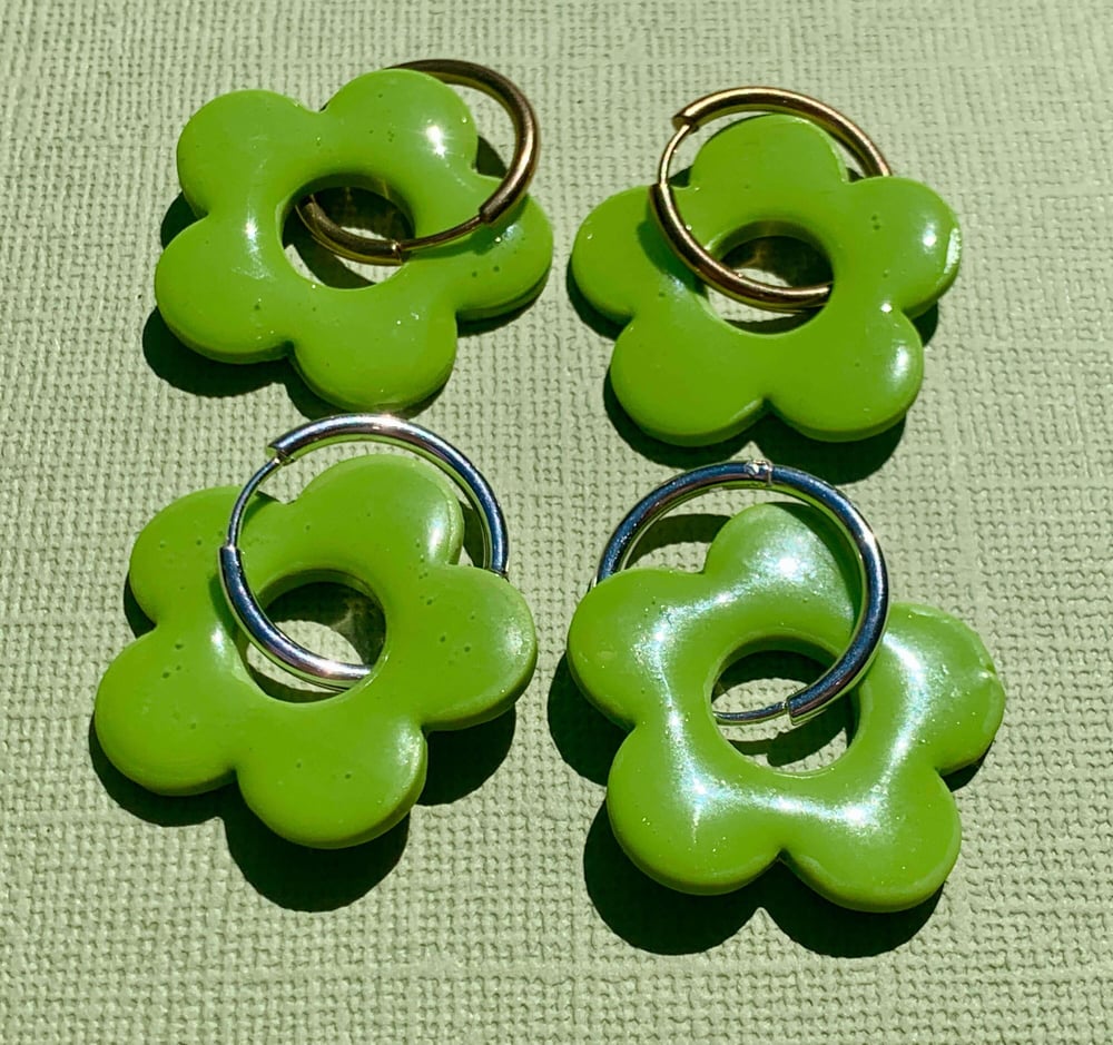 Image of BRAT Flower Hoops