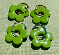Image 1 of BRAT Flower Hoops