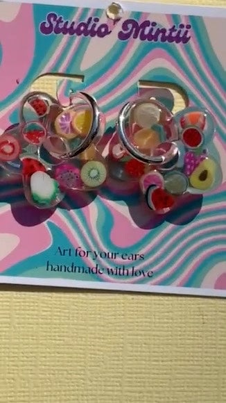 Image of Small Fruit Jelly Flower Hoops