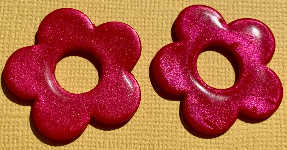 Image of Large Flower Hoops CHARMS