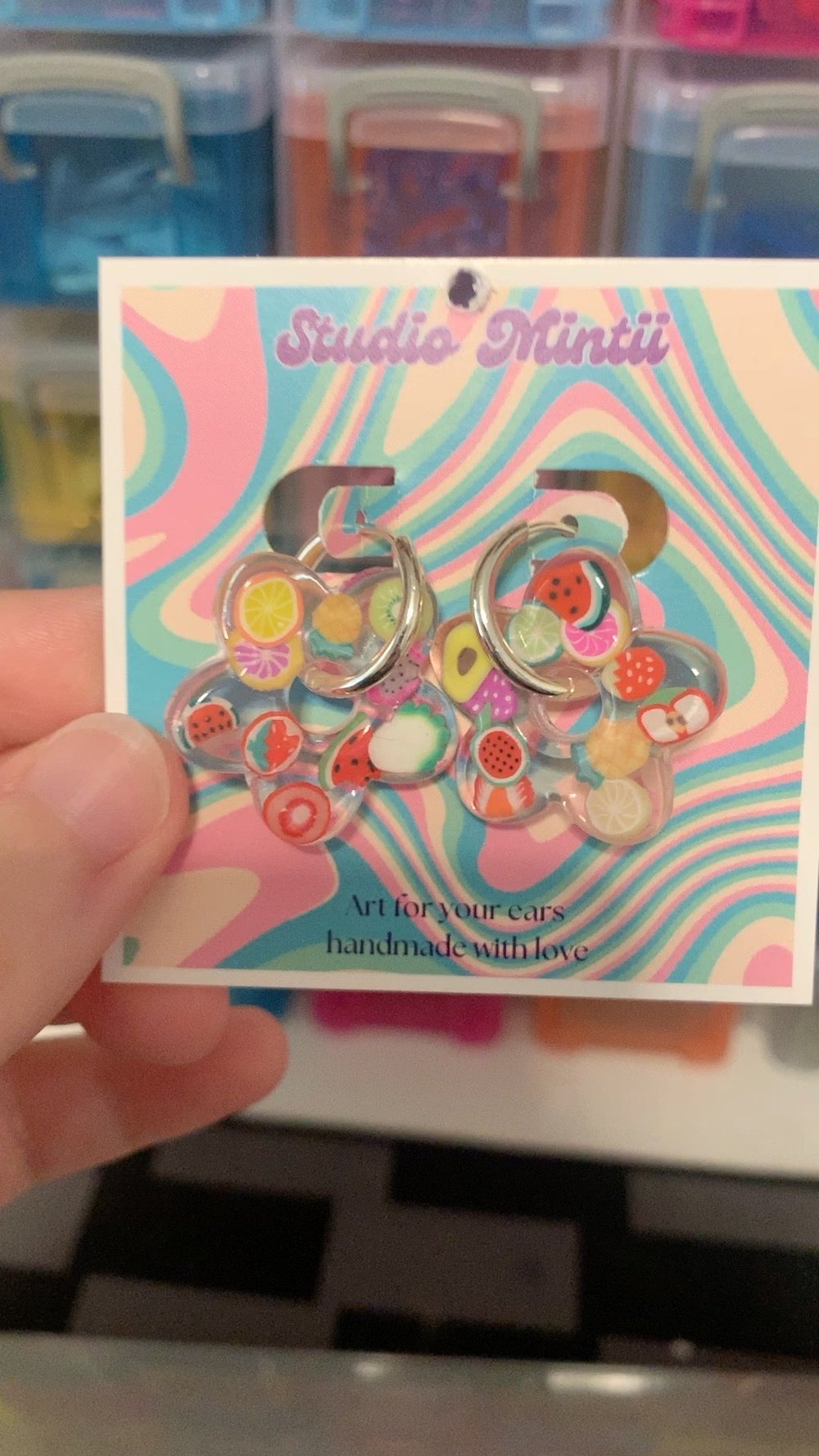 Image of Small Fruit Jelly Flower Hoops