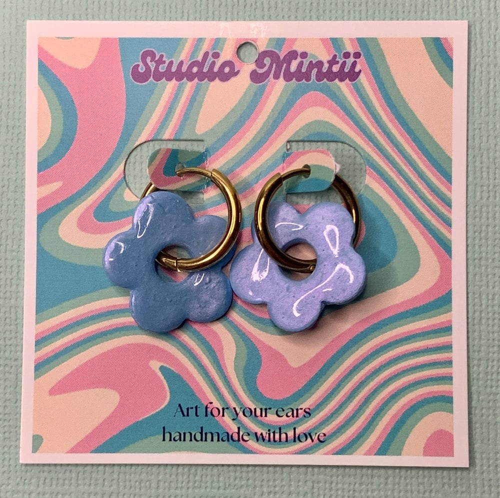 Image of Small Flower Hoops