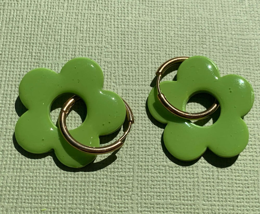 Image of BRAT Flower Hoops