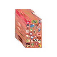 Image 1 of cuties sticker sheet