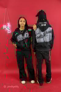 Image 5 of "BLACK FLAME" HOODIE