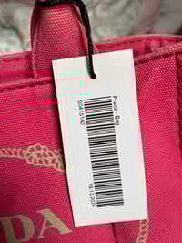 Image 2 of Prada Canapa Small Pink Tote Bag