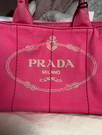 Image 4 of Prada Canapa Small Pink Tote Bag
