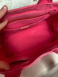 Image 15 of Prada Canapa Small Pink Tote Bag
