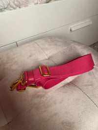 Image 21 of Prada Canapa Small Pink Tote Bag