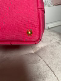 Image 14 of Prada Canapa Small Pink Tote Bag