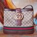 Image of Vtg.Gucci Brown Monogram Britt Shoulder Bag