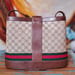 Image of Vtg.Gucci Brown Monogram Britt Shoulder Bag
