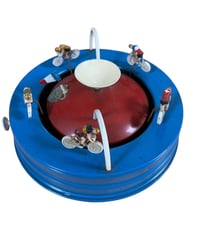 Image 2 of Table roulette in the form of a merry-go-round dating from the 1930s.