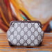 Image of Vtg Gucci Brown Monogram Kiss Lock Coin Purse 