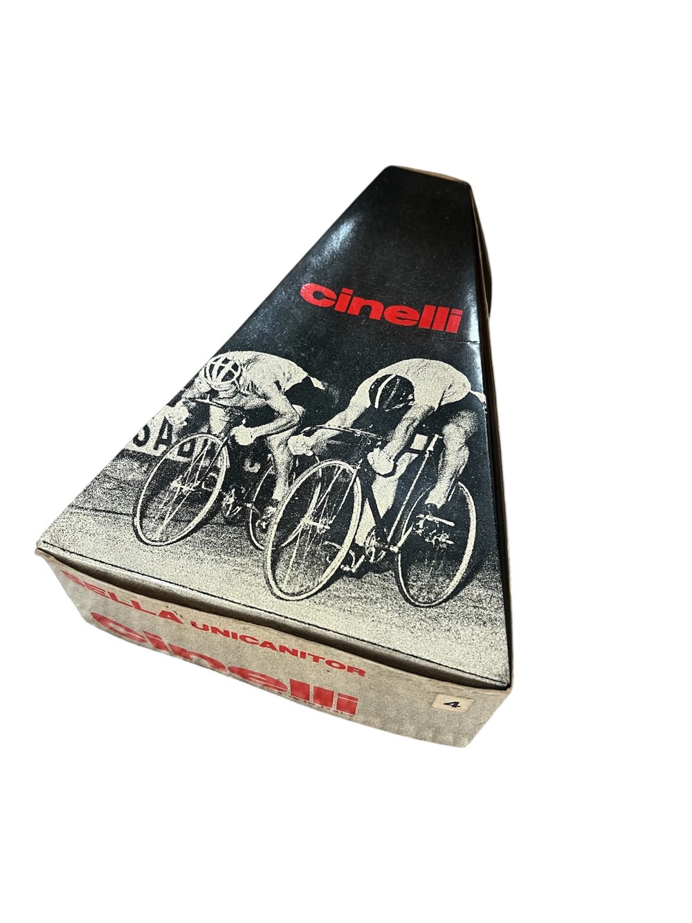 Original 1980s Cinelli empty box for Unicanitor saddle