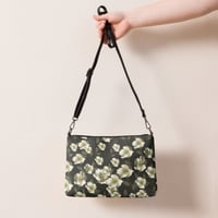 Image 1 of Sac à main personnalisé, motif rose de noel, vintage, simili cuir