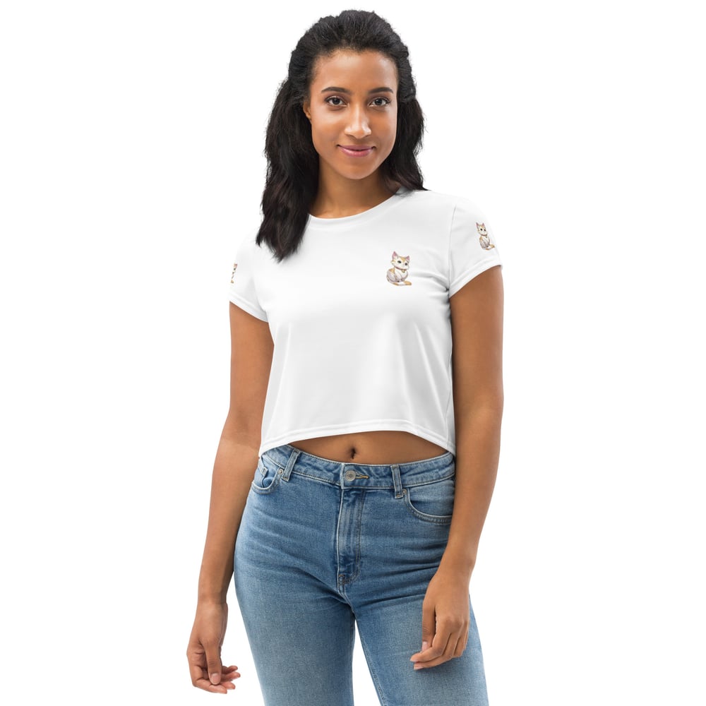 Image of All-Over Print Crop Tee