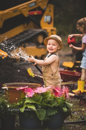 Image of Dirt, Mud, Tractor, Fun, Sprinkler Mini - Boys and Girls