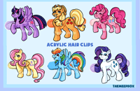 Image 1 of MLP- Acrylic Hair Clips