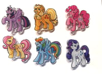 Image 2 of MLP- Acrylic Hair Clips