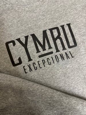 Image of CYMRU EXEPCIONAL  Authentic Sweatshirt in Heather Grey 