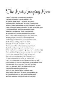 Image 1 of Personalised rhyme for Mum  