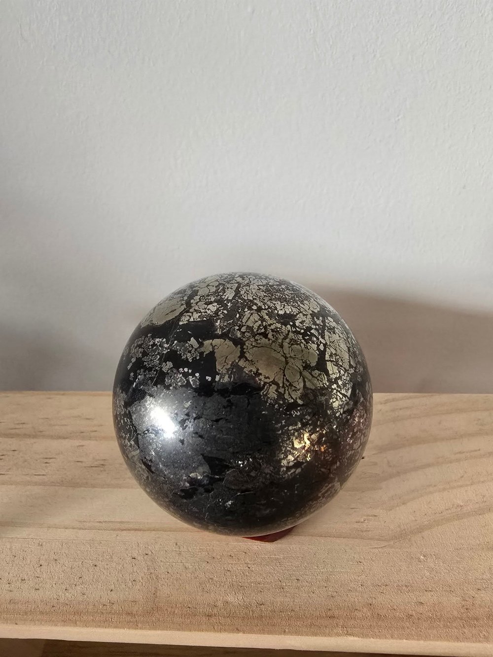 Image of Polished Pyrite Sphere 346g