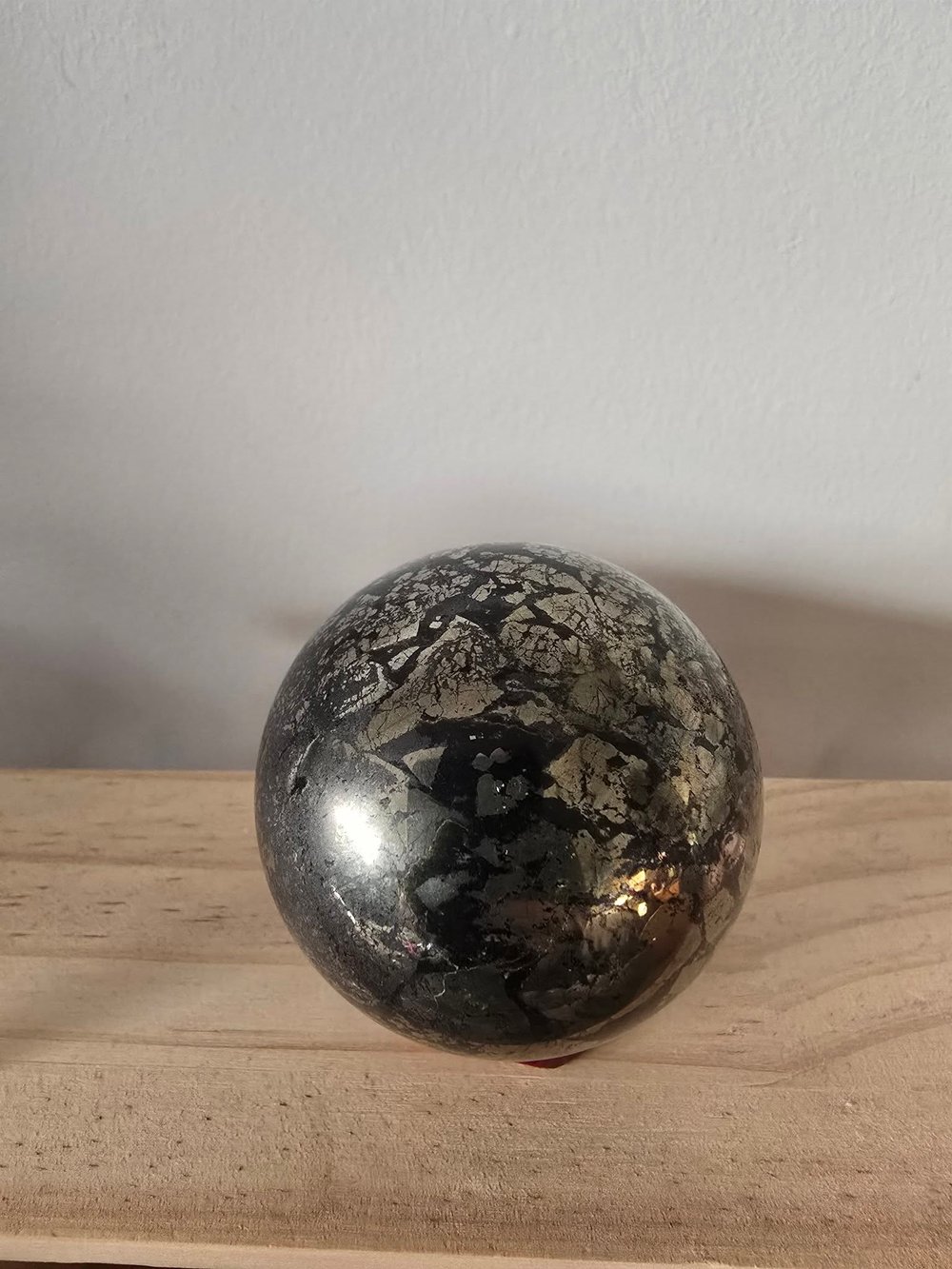 Image of Polished Pyrite Sphere 346g