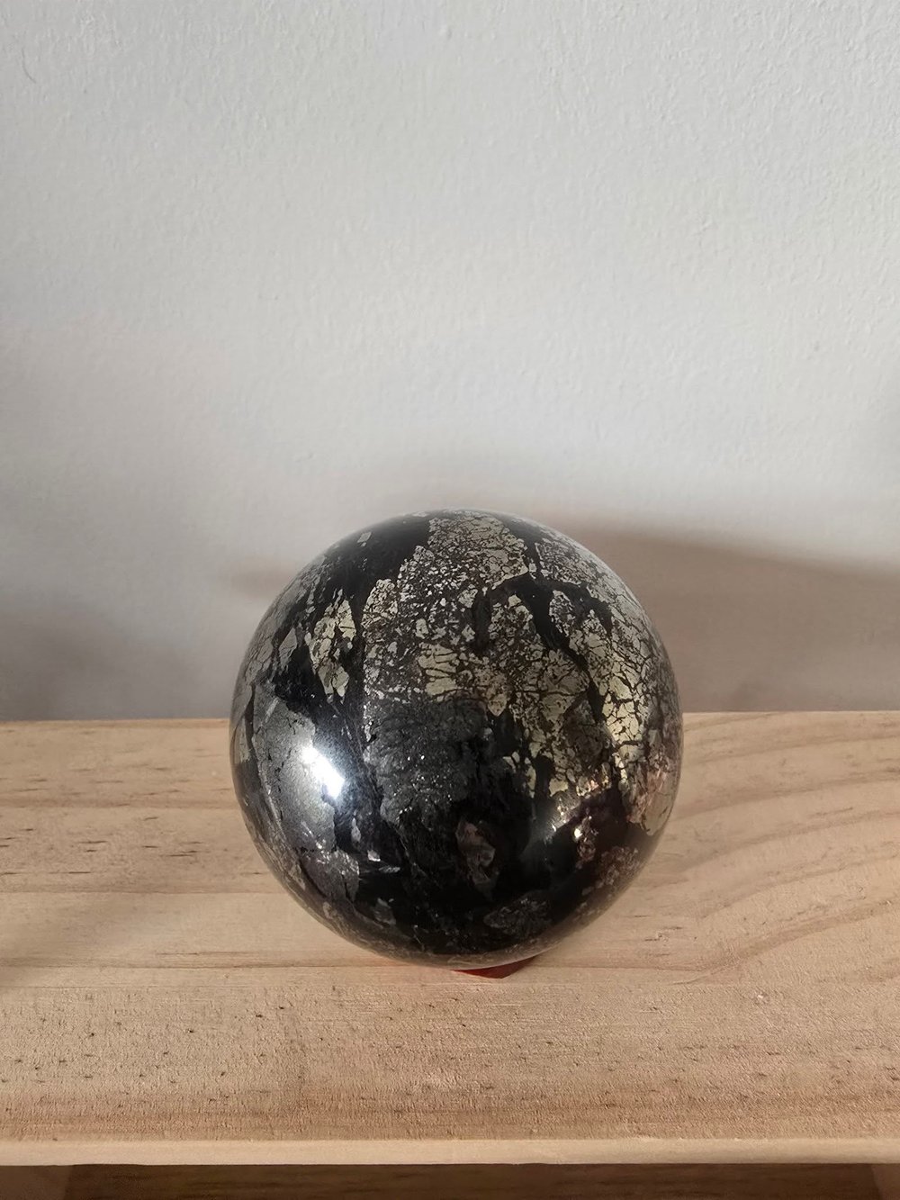 Image of Polished Pyrite Sphere 346g