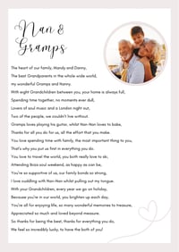 Image 2 of Personalised rhyme for Nan & grandad