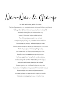 Image 1 of Personalised rhyme for Nan & grandad