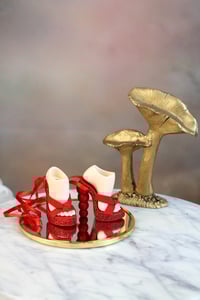 Image 1 of Handmade Sandals for MiniFee – for High-Heeled Feet (Kill-Heeled Feet) sandals red
