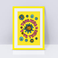 Your Vibe - Your Tribe - De La Soul Hip Hop Inspired - Art Print