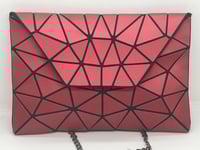 Red envelope clutch bag