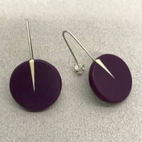 Image 2 of NEW aubergine circle drops