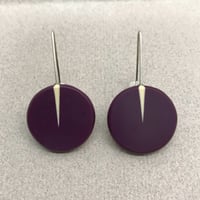 Image 1 of NEW aubergine circle drops